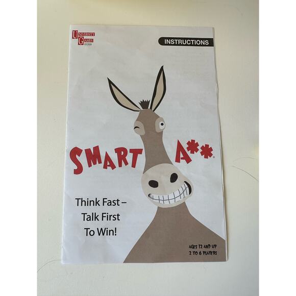Smart Ass Board Game, Think Fast Talk First to Win, University Games Family game - Picture 6 of 7